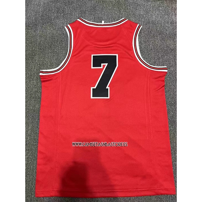 Miyagi NO 7 Camiseta Shohoku Rojo